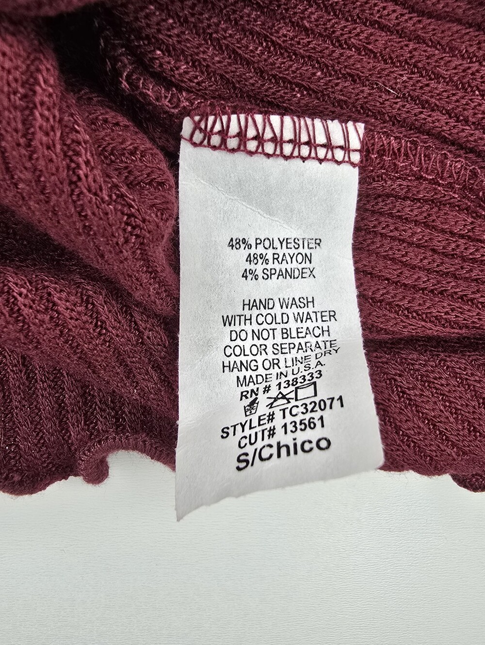 Fashion Nova Smock Or Slay Top II Burgundy Off Shoulder Ribbed Crop Top S NWT - Picture 6 of 7